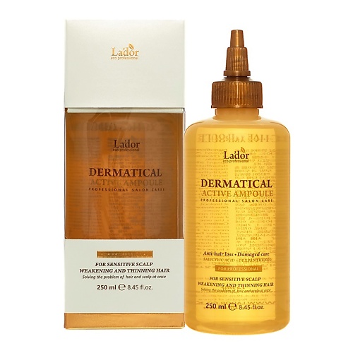 фото Lador филлер для волос увлажняющий dermatical active ampoule