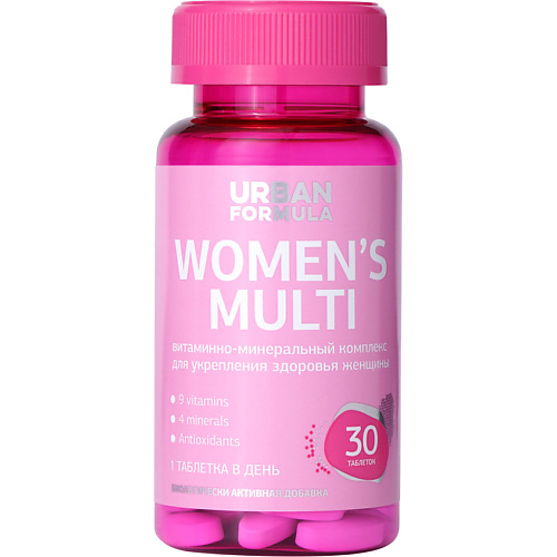 URBAN FORMULA Комплекс для женщин от А до цинка «Women's Multi» dermoskin шампунь для женщин dermoskin biotin shampoo for women 200