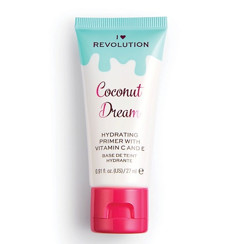 Праймер для лица I HEART REVOLUTION Праймер увлажняющий Coconut Dream Hydrating Primer With Vitamin C And E праймер для лица i heart revolution tasty coconut milk