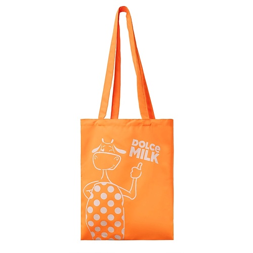 DOLCE MILK Сумка тканевая оранжевая dolce milk сумка шоппер женская cow spots violet orange