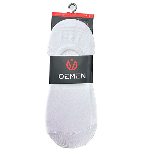 OEMEN Подследники хлопковые мужские НД002-3 белые носки женские oemen спортивные белые р 23