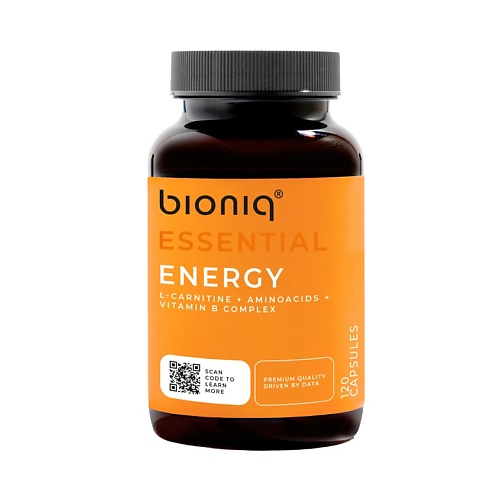 BIONIQ ESSENTIAL ЭНЕРДЖИ – ENERGY витамины группы B, аминокислоты. Мультикомплекс для повышения тонуса и физической выносливости