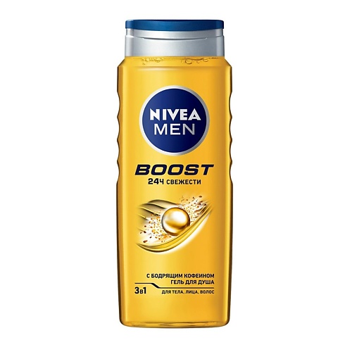 NIVEA Гель для душа BOOST 3в1 для тела, лица и волос