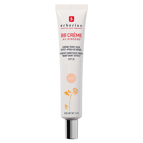 bb крем для лица spf 20 erborian bb creme 40 мл BB крем для лица ERBORIAN BB крем для лица с эффектом «кожи младенца» BB Crème Au Ginseng