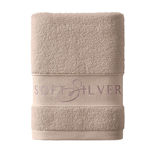 SOFT SILVER Универсальное антибактериальное махровое полотенце 50/90 Silver Песчаный берег  - Купить