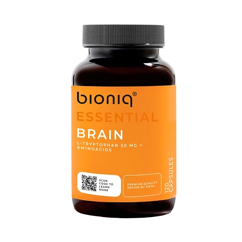 Капсула BIONIQ ESSENTIAL БРЭЙН – BRAIN L-Триптофан 50 mg Комплекс для повышения продуктивности мозга
