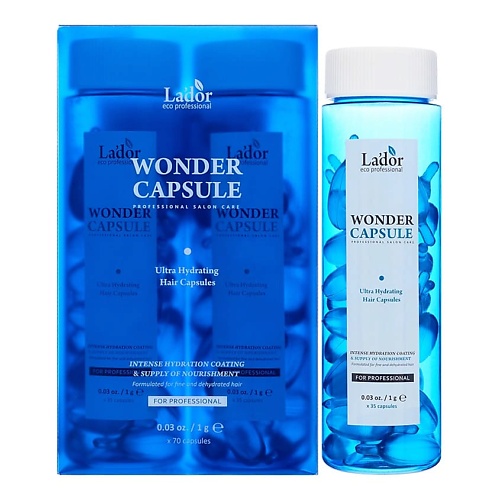 

LADOR Масло для волос увлажняющее Wonder Capsule, Масло для волос увлажняющее Wonder Capsule