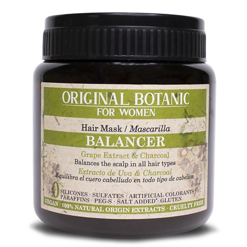 Маска для волос ORIGINAL BOTANIC Маска для волос балансирующая Balancer Hair Mask кондиционер для волос original botanic несмываемый уход для волос botanic miracle leave in hair treatment