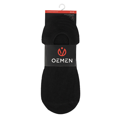 OEMEN Подследники хлопковые мужские НД2002-2 черные носки женские oemen с медицинской резинкой черные р 25