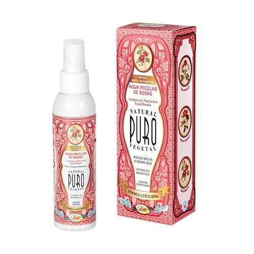 Мицеллярная вода BOTI-K Мицеллярная вода из цветков розы Agua Micelar de Rosas - Rosa Mosqueta