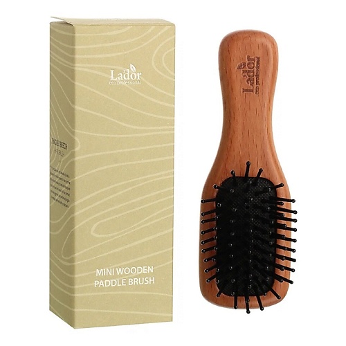 LADOR Щетка для волос деревянная Mini Wooden Paddle Brush lador щетка для волос деревянная mini wooden paddle brush