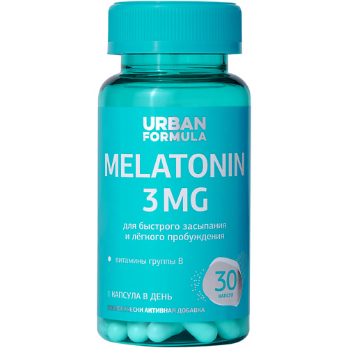 URBAN FORMULA Комплекс для сна с мелатонином и витаминами группы В Melatonin urban formula витамины группы в b complex multi