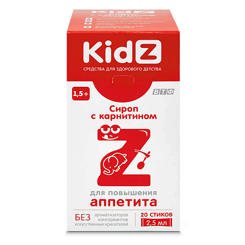 KIDZ Сироп для детей с карнитином пиковит сироп 150мл