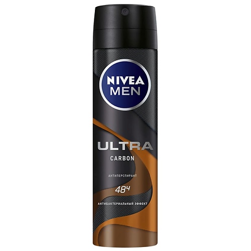 Дезодорант-спрей NIVEA MEN Дезодорант-антиперспирант спрей ULTRA Carbon антиперспирант nivea men ultra 150 мл