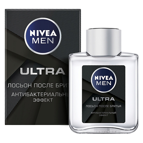 Лосьон после бритья NIVEA MEN Антибактериальный лосьон после бритья ULTRA nivea гель для бритья nivea men ultra черный с активным углем 200мл 1 шт