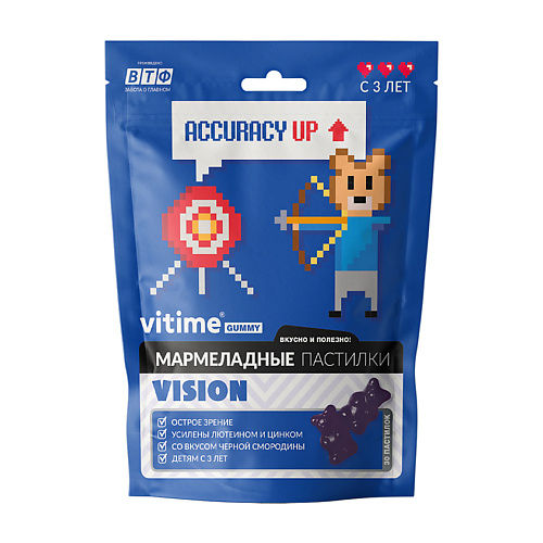 VITIME Мармеладные пастилки Vision Зрение vitime classic zn chelate витайм классикc цинк хелат