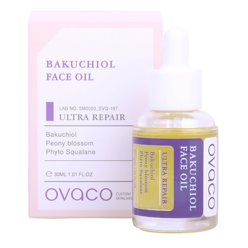 Масло для лица OVACO Сыворотка-масло для лица с бакучиолом Bakuchiol Face Oil