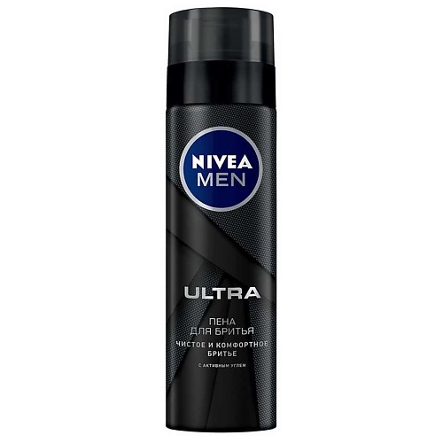 Пена для бритья NIVEA MEN Пена для бритья ULTRA пена для бритья nivea ultra с активным углем 200мл