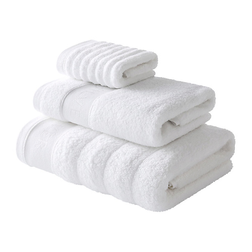 Набор полотенец SOFT SILVER Набор Antibacterial Cotton Towels, полотенца для лица и тела 3 шт., размеры 30х50 см, 50х90 см, 70х140 см. Цвет: «Альпийский снег» (белый) набор для ухода за лицом soft silver beauty tactile альпийский снег 2 шт