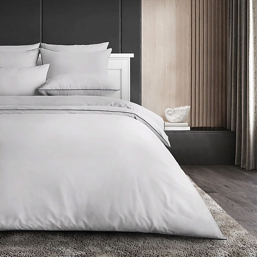 Купить SOFT SILVER Антибактериальный комплект постельного белья Antibacterial Bed Linen Set, семейный. Цвет: «Благородное серебро» (серый)