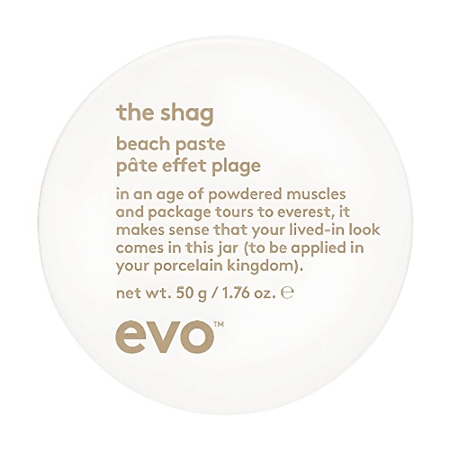 Паста для укладки волос EVO [шэгги] текстурирующая паста-объем The Shag beach paste пасты для укладки chi паста текстурирующая для укладки волос molding clay texture paste