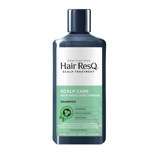Шампунь для волос PETAL FRESH Шампунь для кожи головы с экстрактом яблочного уксуса Hair ResQ