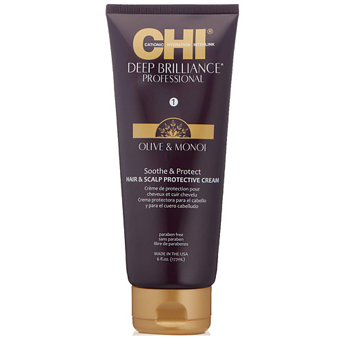 CHI Крем для волос и кожи головы защитный Deep Brilliance Hair and Scalp Protective Cream
