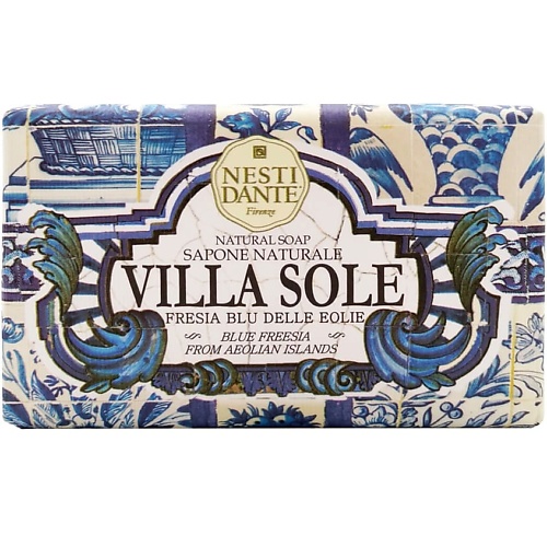 NESTI DANTE Мыло твердое Фрезия Эолийских островов Villa Solle Blue Freesia from Aeolian Islands nesti dante мыло жидкое опунция из таормины villa solle prickly pear from taormina