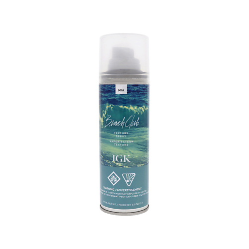 IGK Спрей для волос моделирующий Beach Club Texture Spray солевой спрей для раф текстуры rough texture salt spray muoto