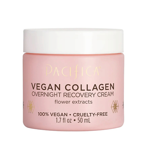 Крем для лица PACIFICA Крем для лица ночной восстанавливающий Vegan Collagen Overnight Recovery Cream крем для лица ansaligy восстанавливающий ночной крем для лица regenerating night cream