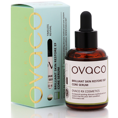 фото Ovaco сыворотка для лица восстанавливающая brilliant skin restore ef serum