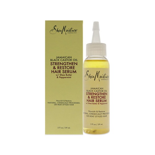 фото Shea moisture сыворотка для волос укрепляющая jamaican black castor oil strengthen and restore hair serum