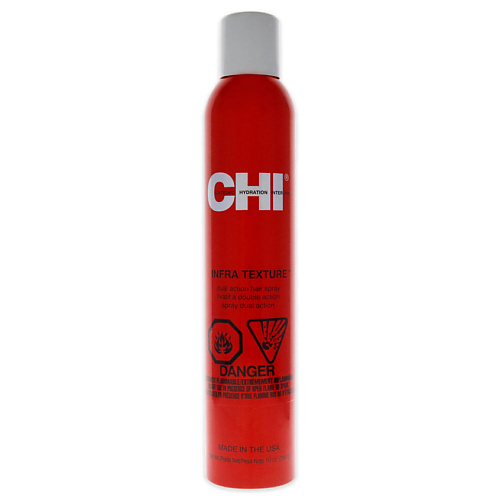 Спрей для укладки волос CHI Лак для волос двойного действия Infra Texture Hair Spray лак chi vibes better together dual mist hair spray 284 г