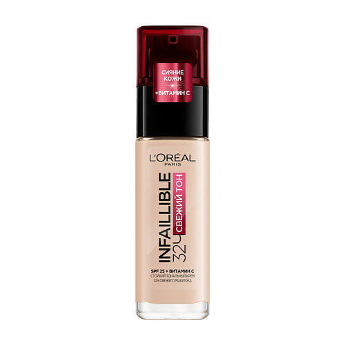 Тональное средство LORÉAL PARIS Стойкий тональный крем INFAILLIBLE Свежий тон L'Oreal