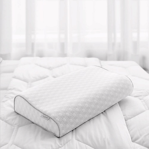 SOFT SILVER Антибактериальная анатомическая подушка, 60х40х10х13 см soft silver антибактериальное классическое одеяло 1 5 спальное 140х205 см