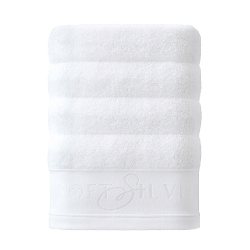 SOFT SILVER Антибактериальное махровое полотенце для тела, 70х140 см. Цвет: «Альпийский снег» (белый) полотенце махровое этель терри 50 90 см цв белый 100% хлопок 430 г м2