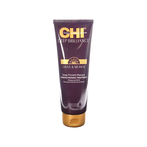 фото Chi маска для укрепления волос deep brilliance deep protein masque strengthening treatment