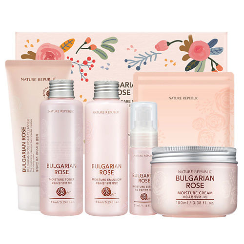 

NATURE REPUBLIC Набор увлажняющих средств на основе экстракта болгарской розы, Набор увлажняющих средств на основе экстракта болгарской розы