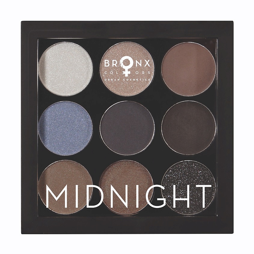 BRONX COLORS Палетка теней для век 9 оттенков Midnight купить по цене ...