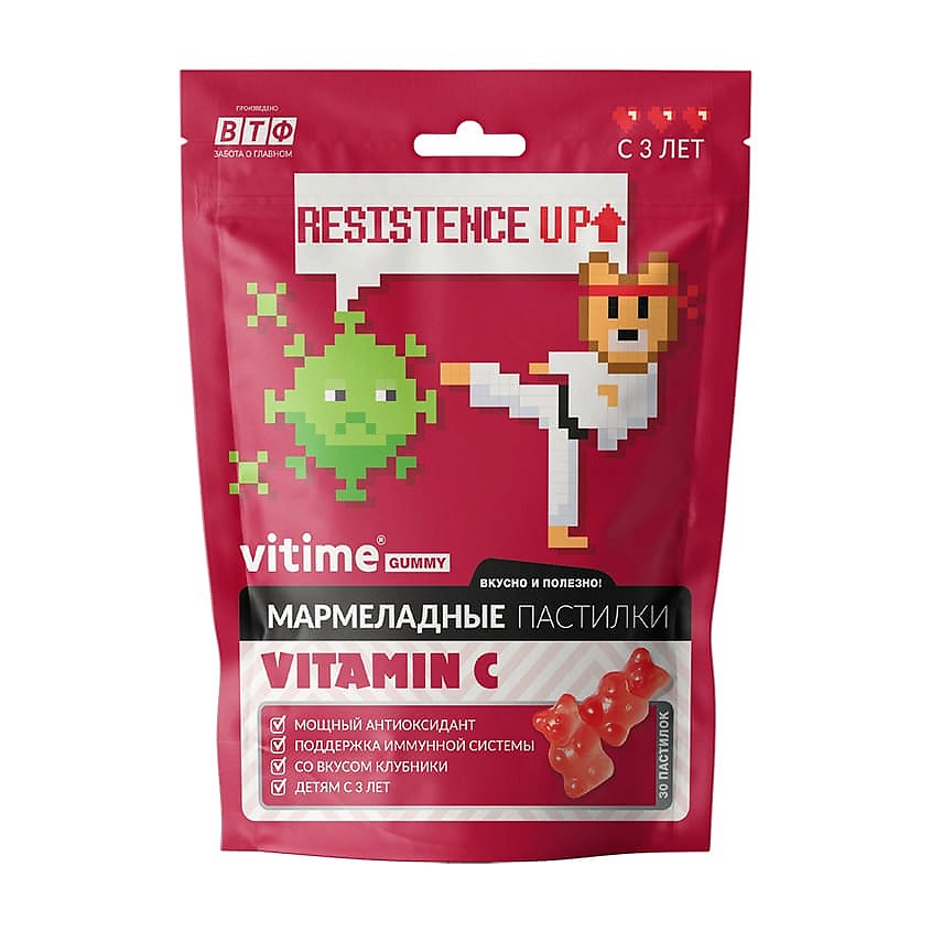 Витамины, антиоксиданты, минералы VITIME Мармеладные пастилки Vitamin C ...