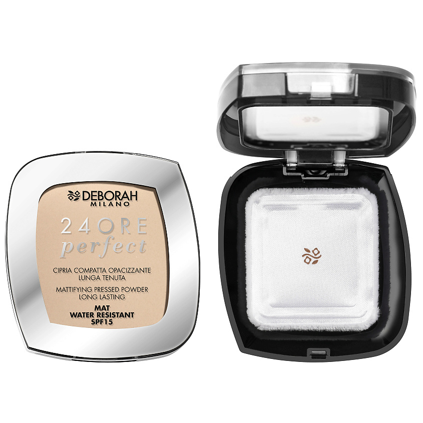 DEBORAH Пудра для лица матирующая стойкая 24Ore Perfect Compact Powder ...