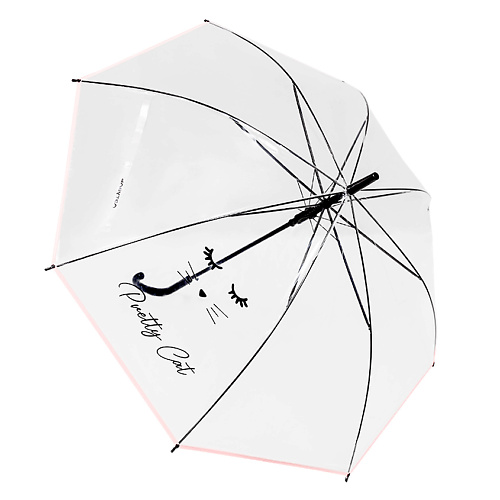 Зонт ЛЭТУАЛЬ Прозрачный зонт-трость  PRETTY CAT лэтуаль лэтуаль стикеры для заметок cat