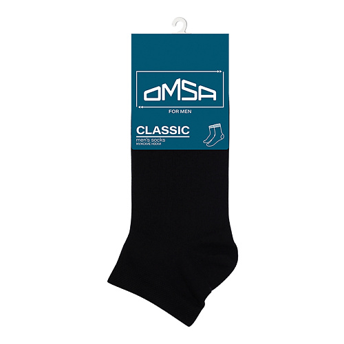 OMSA Classic 201 Носки мужские укороченные Nero 0 omsa classic 201 носки мужские укороченные grigio chiaro 0
