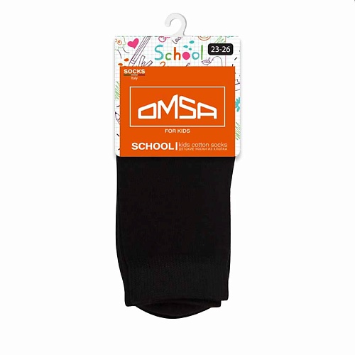 Носки OMSA Kids 21С03 Носки детские гладь Nero носки omsa kids 21p61 носки детские лапки rosa