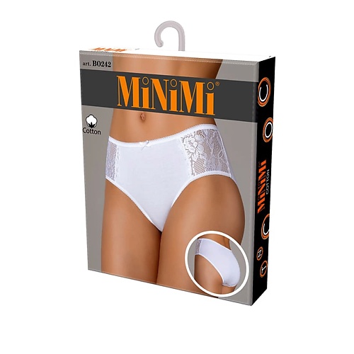 MINIMI BO242 Трусы женские Slip maxi Bianco 0 minimi bo225 трусы женские slip ажур bianco 0