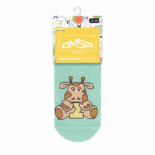 

OMSA Kids 21P70 Носки детские цифры Menta 0, Kids 21P70 Носки детские цифры Menta