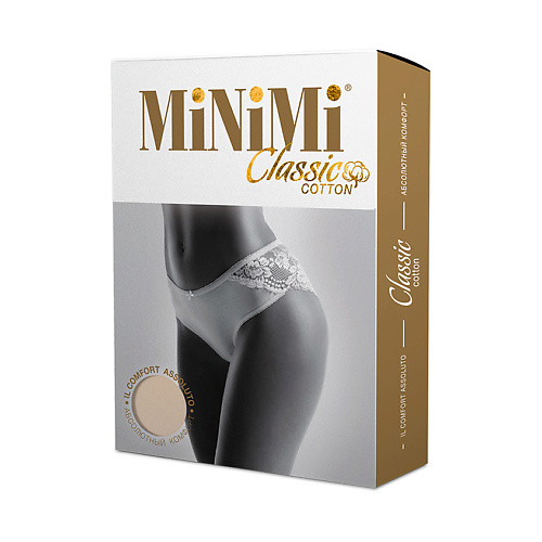 Бельё MINIMI BO225 Трусы женские Slip ажур Nudo 0