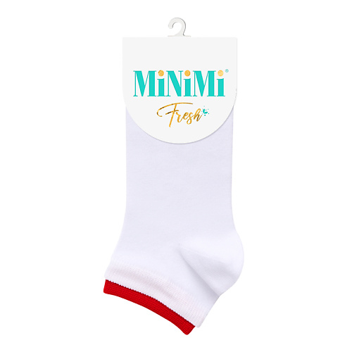 Носки и следки MINIMI Fresh 4101 Носки женские двойная резинка Bianco 0