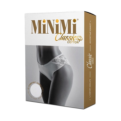 Бельё MINIMI BO225 Трусы женские Slip ажур Bianco 0