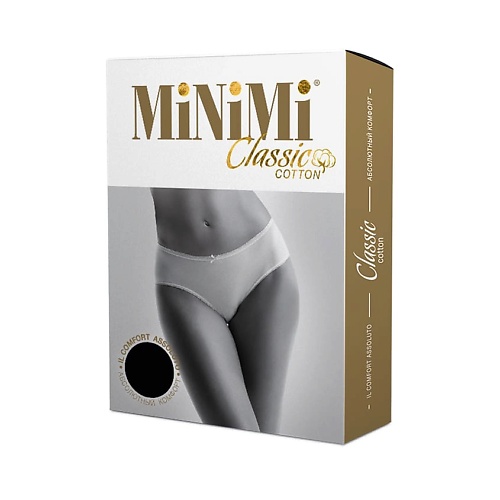 Бельё MINIMI BO222 Трусы женские Slip Midi Nero 0